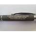 Black Bright Soft Touch Diamond Stylus Pen with Inscription