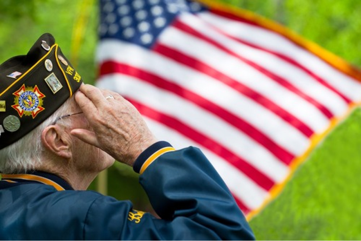 VFW Saluting Flag