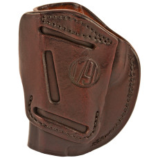 1791 4 Way Holster, Leather Belt Holster, Right Hand, Signature Brown, Fits Glock 48 & S&W EZ380, Size 1 4WH-1-SBR-R 1791 4 Way Holster, Leather Belt Holster, Right Hand, Signature Brown, Fits Glock 48 & S&W EZ380, Size 1 4WH-1-SBR-R