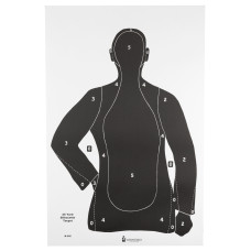 Action Target B-21E, Black Cardstock Target, 23 Action Target B-21E, Black Cardstock Target, 23