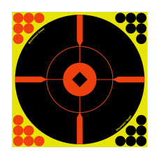 Birchwood Casey Shoot-N-C Target, Round, Crosshair Bullseye, 12
