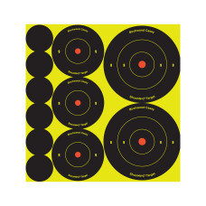 Birchwood Casey Shoot-N-C Target, Round Bullseye, Assortment Kit,72-1