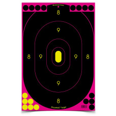 Birchwood Casey Shoot-N-C Target, Silhouette Pink, 12x18, 5 Targets
