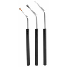 Birchwood Casey Angled Brushes, 3-Pack, Bronze, Nylon, and Stainless BC-41108 Birchwood Casey Angled Brushes, 3-Pack, Bronze, Nylon, and Stainless BC-41108
