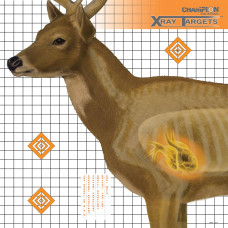 Champion Traps & Targets Deer X-Ray Target, 25x25, 6 Pack 45902 Champion Traps & Targets Deer X-Ray Target, 25x25, 6 Pack 45902