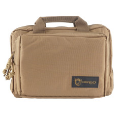 Drago Gear Double Pistol Case, 5 Internal Magazine Holders, 600D Polyester, Tan 12-315TN Drago Gear Double Pistol Case, 5 Internal Magazine Holders, 600D Polyester, Tan 12-315TN
