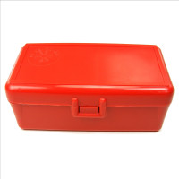 FS Reloading Plastic Ammo Box Small Pistol 50 Round Solid Red