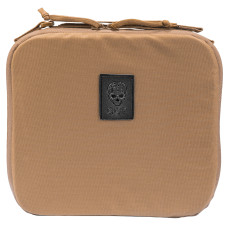 Grey Ghost Gear Pistol Case, Coyote, Adjustable Carry Strap, Internal Zippered Mesh Pocket, Holds Full Size Pistol and Two Magazines 6026-14