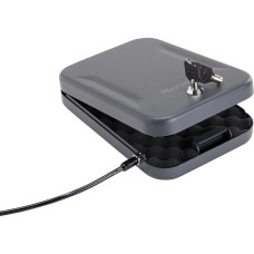 Hornady Large Lock Box, Black Finish, With Lock, Key, & Cable 95200 Hornady Large Lock Box, Black Finish, With Lock, Key, & Cable 95200