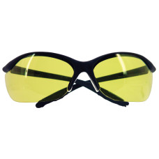 Howard Leight Vapor II Glasses, Black Frame, Amber Lens R-01536 Howard Leight Vapor II Glasses, Black Frame, Amber Lens R-01536