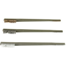 Otis Technology All Purpose Brush, 3 Each- Nylon, Stainless Steel, Bronze, 9 Brushes Total FG-316-BP Otis Technology All Purpose Brush, 3 Each- Nylon, Stainless Steel, Bronze, 9 Brushes Total FG-316-BP