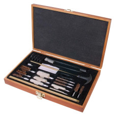 Outers Cleaning Kit, For .22 Caliber and Up, 28 Piece, Wood Box 70082 Outers Cleaning Kit, For .22 Caliber and Up, 28 Piece, Wood Box 70082