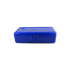 FS Reloading Plastic Ammo Box Automatic Pistol 50 Round Solid Blue