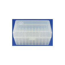 FS Reloading Plastic Ammo Box Large Rifle 50 Round Clear