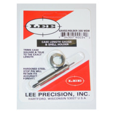 Lee Precision Case Length Gauge & Shell Holder .300 Winchester Short Magnum Lee Precision Case Length Gauge & Shell Holder .300 Winchester Short Magnum