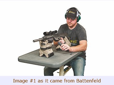 First example showing a boring image centered on the frame